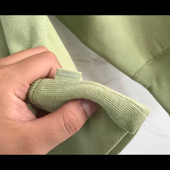 Supreme Box Logo Hoodie- Light Olive; Fw16 - Picture 4 of 6